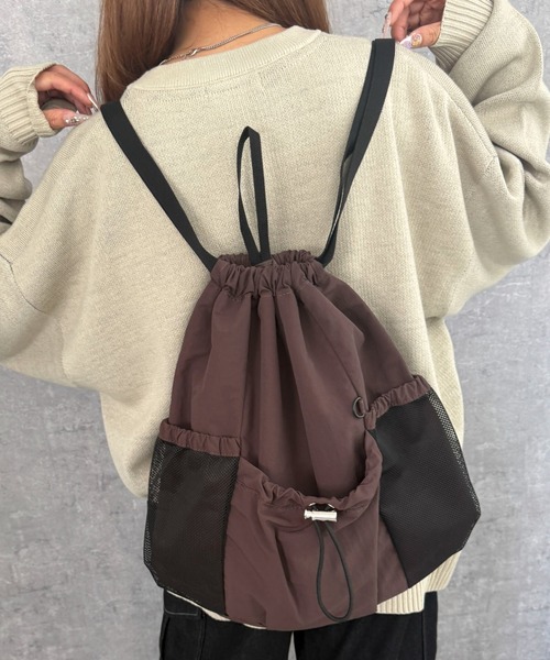 【WEGO】メッシュポケットバック WEGO｜メッシュポケットナップサック | Rakuten Fashion(楽天
