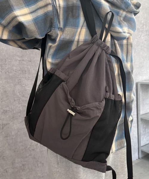 【WEGO】メッシュポケットバック WEGO｜メッシュポケットナップサック | Rakuten Fashion(楽天