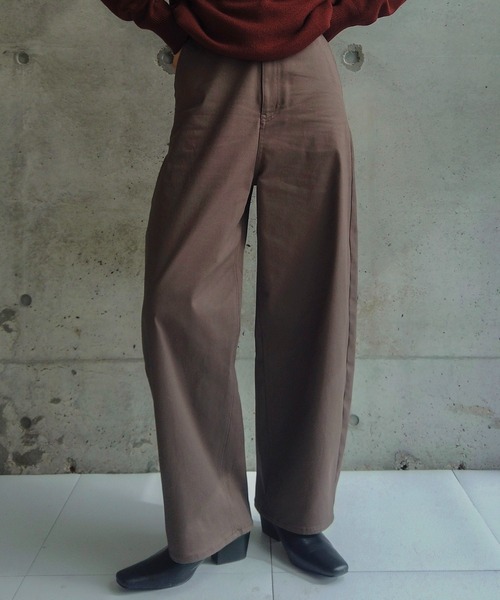 soyy. ソイ チノパン セール】ZOZOMARKET by RIKA-ワイドエッグチノパンツ（チノパンツ