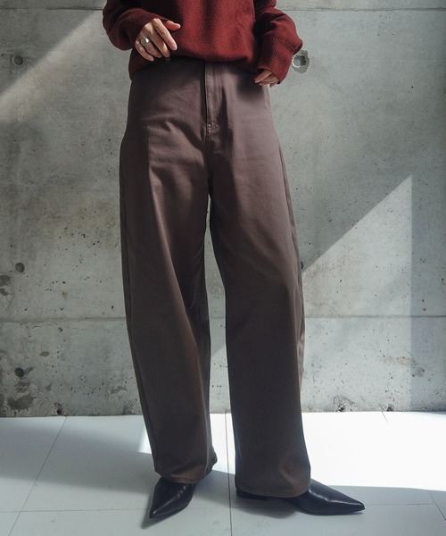 セール】ZOZOMARKET by RIKA-ワイドエッグチノパンツ（チノパンツ