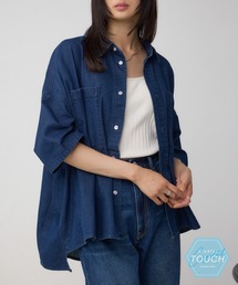 AZUL by moussy | C/T冷感デニムドルマンシャツ(シャツ/ブラウス)