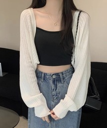 yuue' ( wear ) | 透かし編みショートボレロカーディガン(カーディガン/ボレロ)
