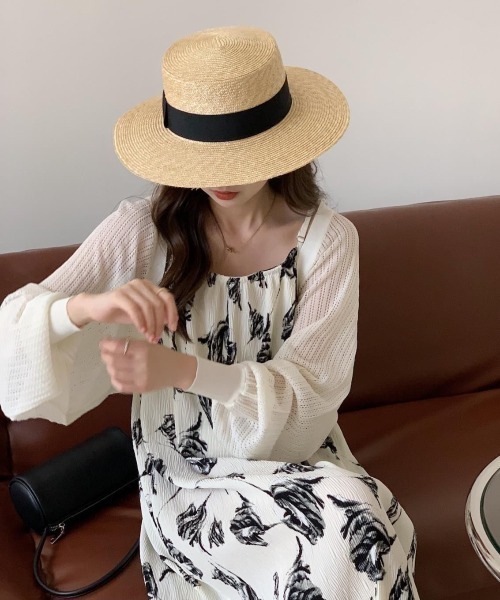 yuue' ( wear )（ユーイ）の「透かし編みショートボレロカーディガン（カーディガン/ボレロ・レディース・ブルー/ブラック/ホワイト/ベージュ・FREE）」の10枚目の写真