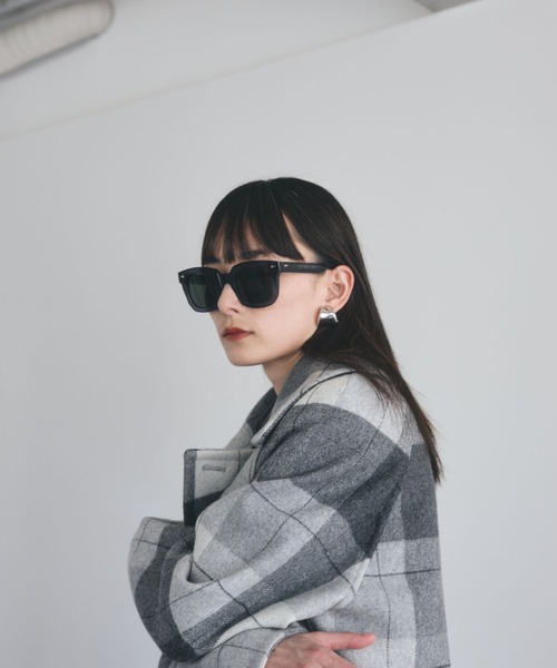 Chaos（カオス）の「Chaos(カオス)/◇佐藤佳菜子さんYouTube紹介◇スーペリヤヌスＰコート（ピーコート・レディース・チェック/ダークネイビー・FREE）」の5枚目の写真