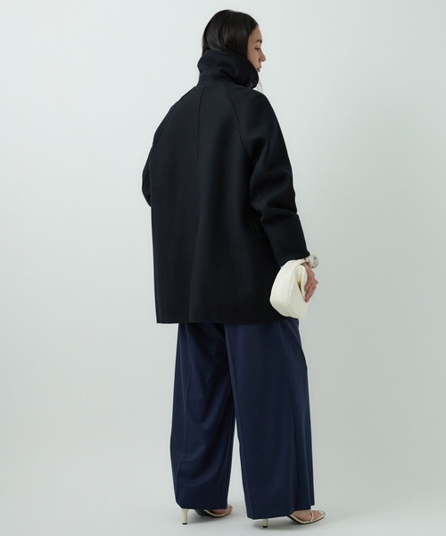 Chaos（カオス）の「Chaos(カオス)/◇佐藤佳菜子さんYouTube紹介◇スーペリヤヌスＰコート（ピーコート・レディース・チェック/ダークネイビー・FREE）」の17枚目の写真