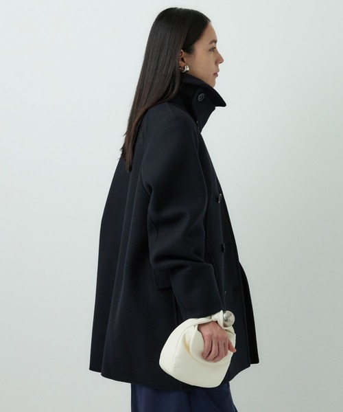 Chaos（カオス）の「Chaos(カオス)/◇佐藤佳菜子さんYouTube紹介◇スーペリヤヌスＰコート（ピーコート・レディース・チェック/ダークネイビー・FREE）」の20枚目の写真