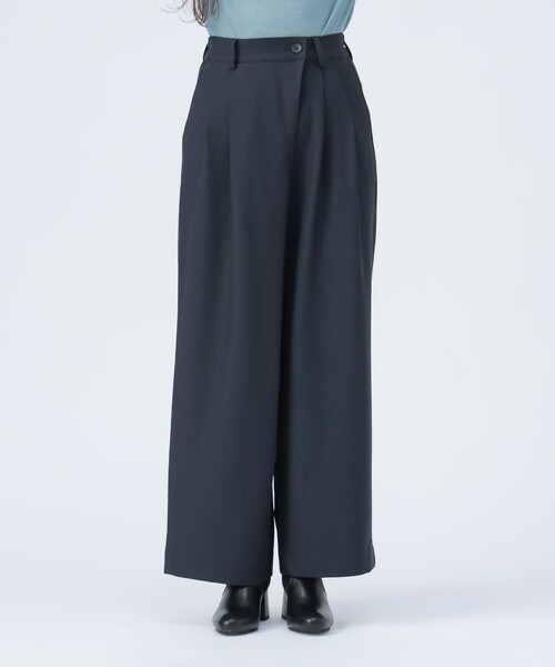 BEAMS HEART（ビームスハート）の「ラップ タック スラックス（スラックス・レディース・グレー/ネイビー・FREE）」の11枚目の写真