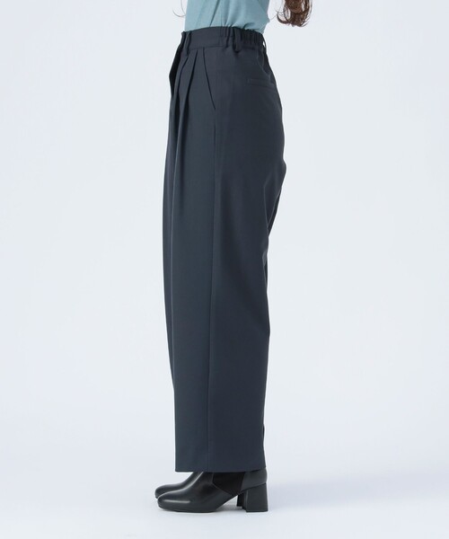 BEAMS HEART（ビームスハート）の「ラップ タック スラックス（スラックス・レディース・グレー/ネイビー・FREE）」の12枚目の写真