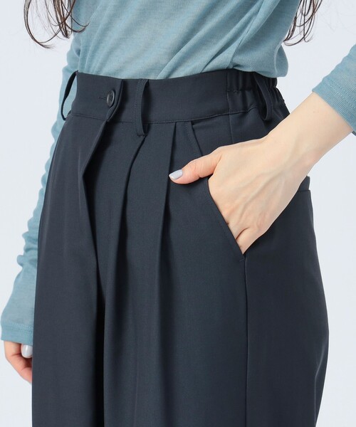 BEAMS HEART（ビームスハート）の「ラップ タック スラックス（スラックス・レディース・グレー/ネイビー・FREE）」の14枚目の写真