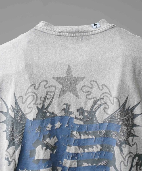 MAISON SPECIAL(メゾンスペシャル)の「【Hypnose Association for MAISON SPECIAL】「Crest」Prime-Over Crew Neck Layering T-Shirt/プライムオーバークルーネックレイヤリングTシャツ【MAISON SPECIAL/メゾンスペシャル】(Tシャツ/カットソー・メンズ・ブラック/ライトグレー・2/1)」の15枚目の写真