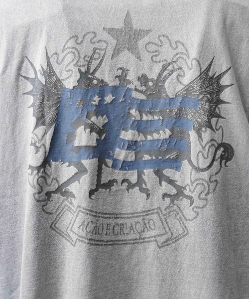 MAISON SPECIAL(メゾンスペシャル)の「【Hypnose Association for MAISON SPECIAL】「Crest」Prime-Over Crew Neck Layering T-Shirt/プライムオーバークルーネックレイヤリングTシャツ【MAISON SPECIAL/メゾンスペシャル】(Tシャツ/カットソー・メンズ・ブラック/ライトグレー・2/1)」の16枚目の写真