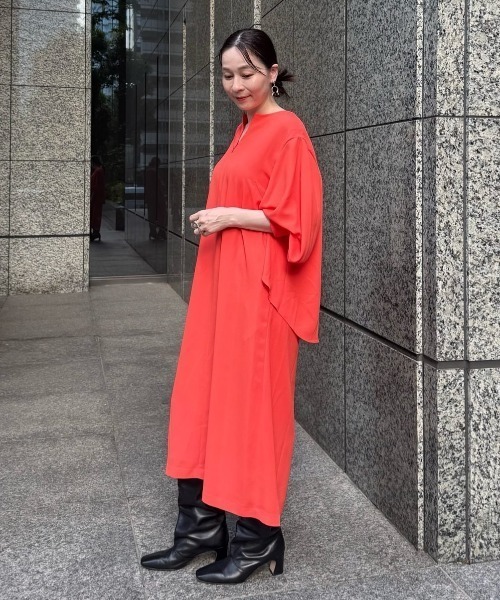 ADORE(アドーア)の「◆ライトジョーゼットワンピース(ワンピース・レディース・オレンジ/ブラック・38)」の17枚目の写真