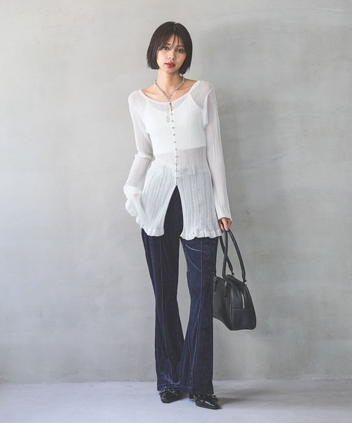 シアーベロアパンツ（その他パンツ）｜PAGEBOY（ページボーイ