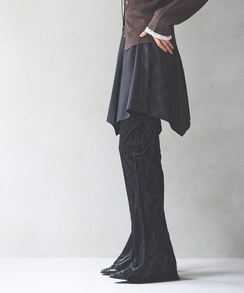 PAGEBOY（ページボーイ）の「シアーベロアパンツ（その他パンツ・レディース・ブラック/ネイビー・FREE）」の10枚目の写真