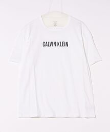 Calvin Klein（カルバン・クライン）の「【Calvin Klein】S/s Crew Neck White W/ BLack Logo 000NM2567E（Tシャツ/カットソー）」