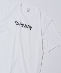【Calvin Klein】S/s Crew Neck White W/ BLack Logo 000NM2567E