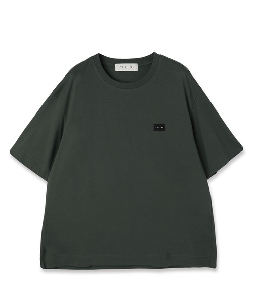 CULLNI（クルニ）の「The Basic Embroidery Patch Short Sleeve Pullover（Tシャツ/カットソー・メンズ・ブラック/グリーン系/ホワイト/チャコール・2/1/0）」の4枚目の写真