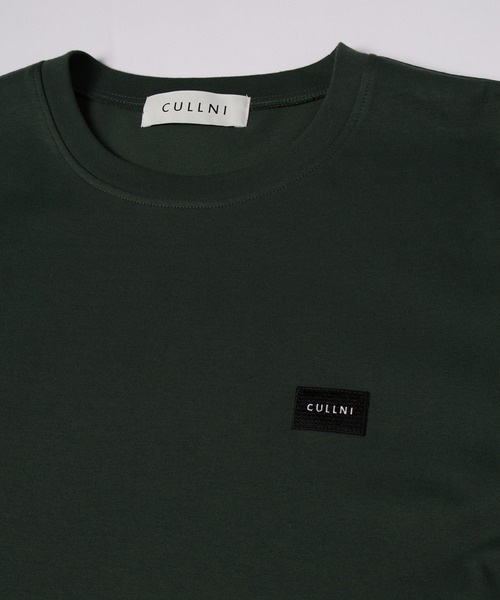 CULLNI（クルニ）の「The Basic Embroidery Patch Short Sleeve Pullover（Tシャツ/カットソー・メンズ・ブラック/グリーン系/ホワイト/チャコール・2/1/0）」の9枚目の写真