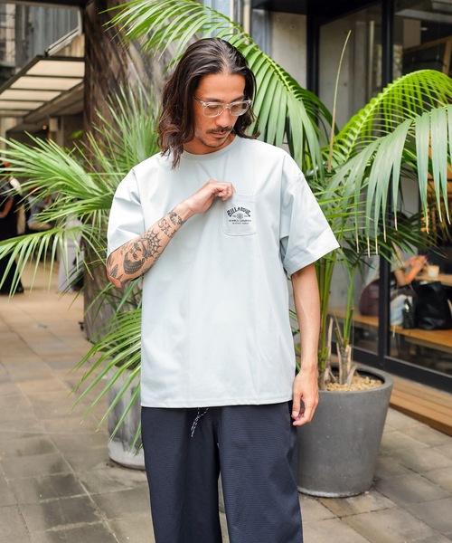 BILLABONG（ビラボン）の「BILLABONG メンズ WARM SOFTTY TEE サーフTシャツ 【2025年秋冬モデル】/ビラボン水陸両用胸ポケットバックロゴプリントラッシュガードTシャツ(水着)（Tシャツ/カットソー・メンズ・クリーム/ブラック/ライトブルー・X-LARGE/LARGE/MEDIUM）」の15枚目の写真