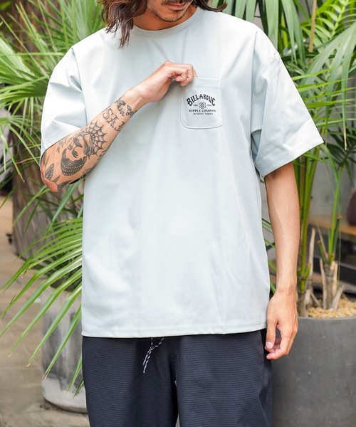 BILLABONG（ビラボン）の「BILLABONG メンズ WARM SOFTTY TEE サーフTシャツ 【2025年秋冬モデル】/ビラボン水陸両用胸ポケットバックロゴプリントラッシュガードTシャツ(水着)（Tシャツ/カットソー・メンズ・クリーム/ブラック/ライトブルー・X-LARGE/LARGE/MEDIUM）」の17枚目の写真