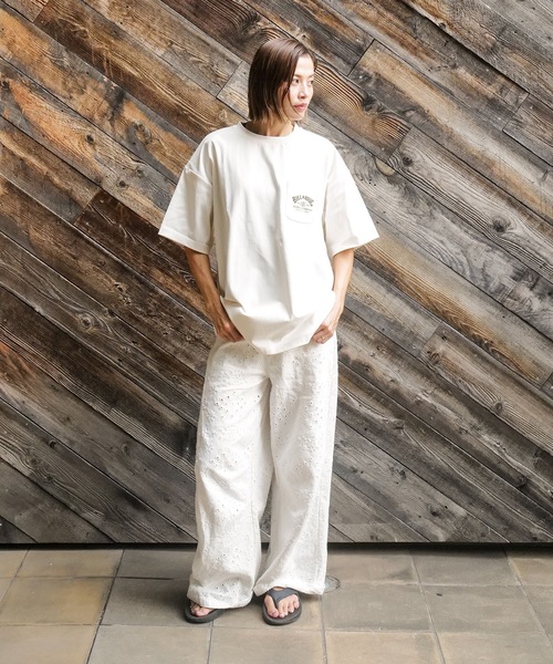 BILLABONG（ビラボン）の「BILLABONG メンズ WARM SOFTTY TEE サーフTシャツ 【2025年秋冬モデル】/ビラボン水陸両用胸ポケットバックロゴプリントラッシュガードTシャツ(水着)（Tシャツ/カットソー・メンズ・クリーム/ブラック/ライトブルー・X-LARGE/LARGE/MEDIUM）」の9枚目の写真