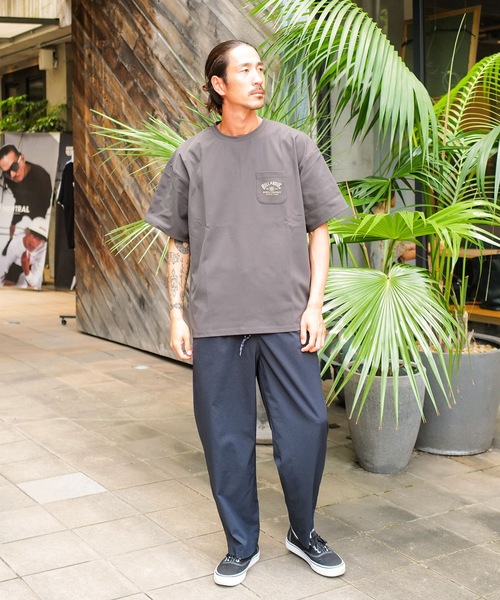 BILLABONG（ビラボン）の「BILLABONG メンズ WARM SOFTTY TEE サーフTシャツ 【2025年秋冬モデル】/ビラボン水陸両用胸ポケットバックロゴプリントラッシュガードTシャツ(水着)（Tシャツ/カットソー・メンズ・クリーム/ブラック/ライトブルー・X-LARGE/LARGE/MEDIUM）」の4枚目の写真