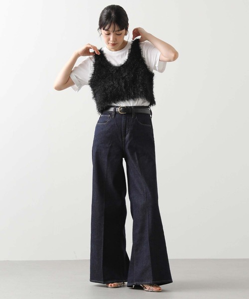 Healthy denim（ヘルシーデニム）の「ＷｉｌｄＧｉｎｇｅｒ＿Ｒ（デニムパンツ・レディース・ネイビー系・25/24/23）」の6枚目の写真