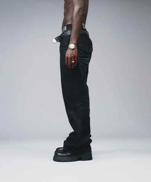 ANDER HUNK（アンダーハンク）の「13oz Whiskers Semi Flare Denim