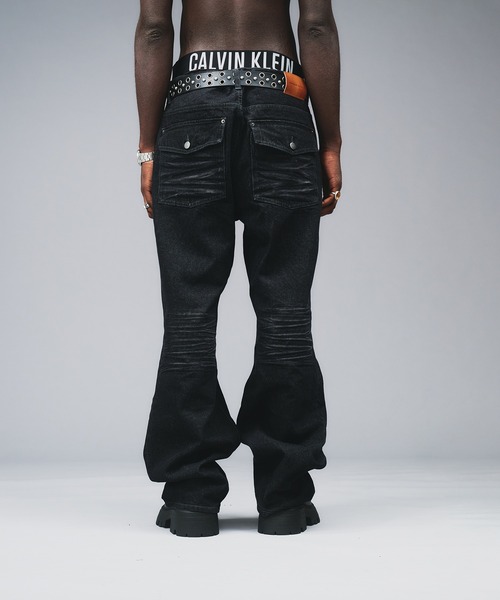 ANDER HUNK（アンダーハンク）の「13oz Whiskers Semi Flare Denim