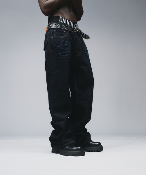 ANDER HUNK（アンダーハンク）の「13oz Whiskers Semi Flare Denim