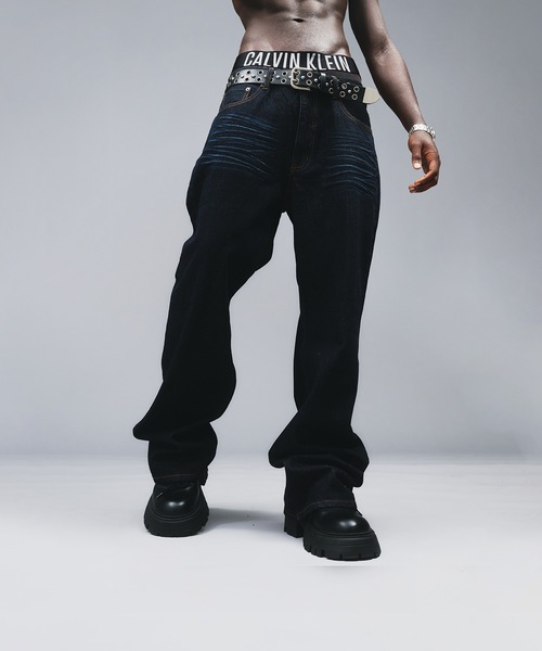 ANDER HUNK（アンダーハンク）の「13oz Whiskers Semi Flare Denim
