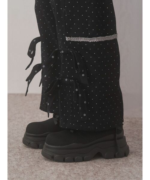 セール】lulu dot ribbon pants（スラックス）｜merry jenny（メリー