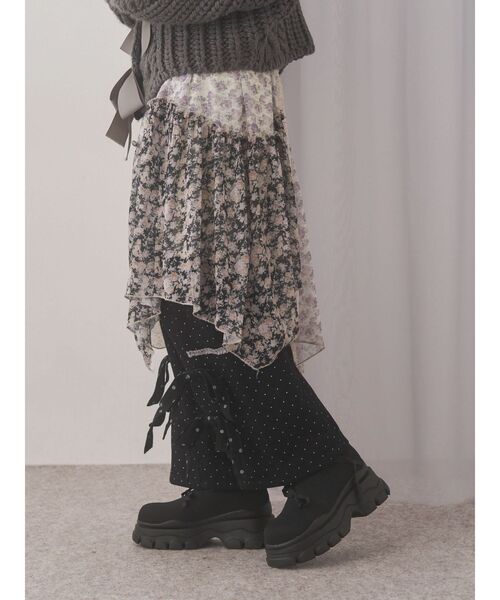 merry jenny（メリージェニー）の「lulu dot ribbon pants（スラックス・レディース・オフホワイト/ブラック・FREE）」の12枚目の写真