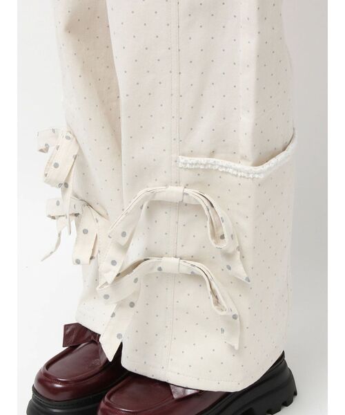 セール】lulu dot ribbon pants（スラックス）｜merry jenny（メリー