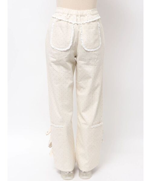 merry jenny(メリージェニー)の「lulu dot ribbon pants(スラックス・レディース・オフホワイト/ブラック・FREE)」の15枚目の写真