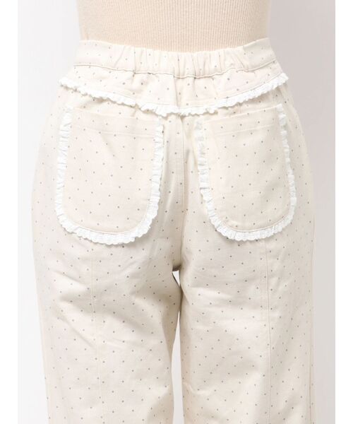 merry jenny(メリージェニー)の「lulu dot ribbon pants(スラックス・レディース・オフホワイト/ブラック・FREE)」の16枚目の写真