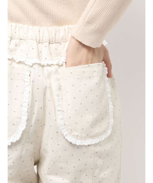merry jenny(メリージェニー)の「lulu dot ribbon pants(スラックス・レディース・オフホワイト/ブラック・FREE)」の17枚目の写真