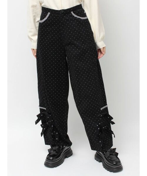 セール】lulu dot ribbon pants（スラックス）｜merry jenny（メリー