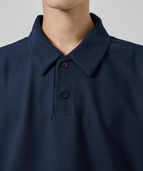 STUDIOUS（ステュディオス）の「TECHNOCLEAN リラックスポロシャツ（ポロシャツ・メンズ・ブラック/ネイビー・1/2）」の8枚目の写真