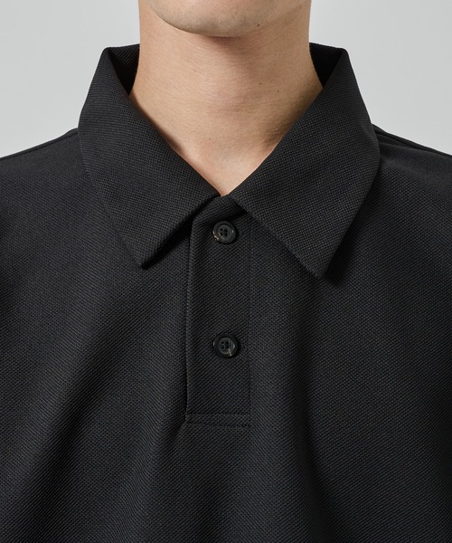 STUDIOUS（ステュディオス）の「TECHNOCLEAN リラックスポロシャツ（ポロシャツ・メンズ・ブラック/ネイビー・1/2）」の11枚目の写真