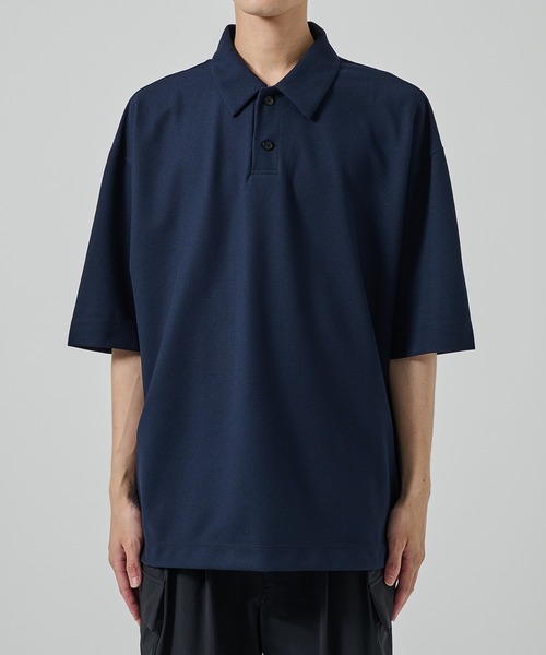 STUDIOUS（ステュディオス）の「TECHNOCLEAN リラックスポロシャツ（ポロシャツ・メンズ・ブラック/ネイビー・1/2）」の10枚目の写真