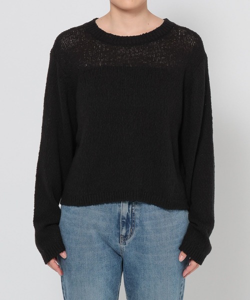 LOWRYS FARM（ローリーズファーム）の「スラブニットプルオーバー  577233（ニット/セーター・レディース・グレー/ブラック/ピンク/ベージュ・FREE）」の12枚目の写真