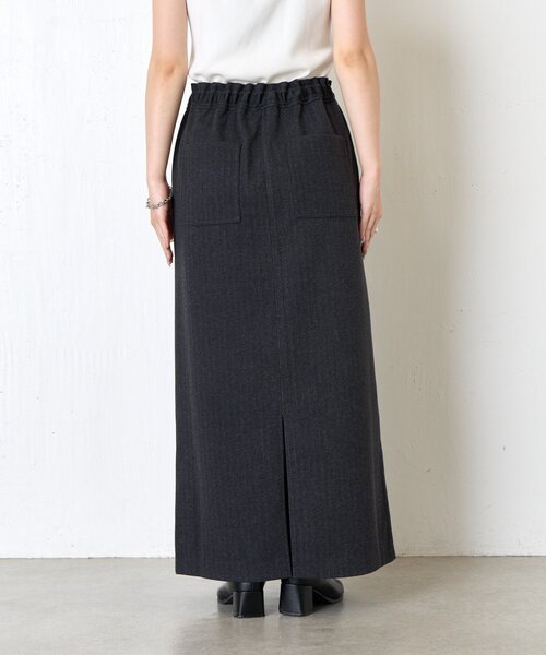 Jena espace merveilleux(ジェナ エスパスメルヴェイユ)の「ウールライクイージースカート(スカート・レディース・チャコールグレー/アイボリー/カーキ・FREE)」の4枚目の写真