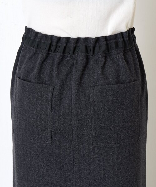 Jena espace merveilleux(ジェナ エスパスメルヴェイユ)の「ウールライクイージースカート(スカート・レディース・チャコールグレー/アイボリー/カーキ・FREE)」の5枚目の写真