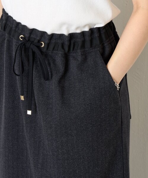 Jena espace merveilleux(ジェナ エスパスメルヴェイユ)の「ウールライクイージースカート(スカート・レディース・チャコールグレー/アイボリー/カーキ・FREE)」の9枚目の写真
