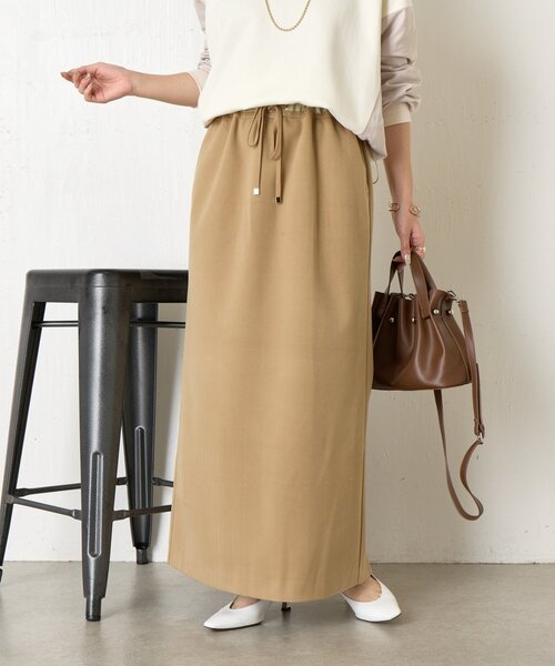 Jena espace merveilleux(ジェナ エスパスメルヴェイユ)の「ウールライクイージースカート(スカート・レディース・チャコールグレー/アイボリー/カーキ・FREE)」の17枚目の写真