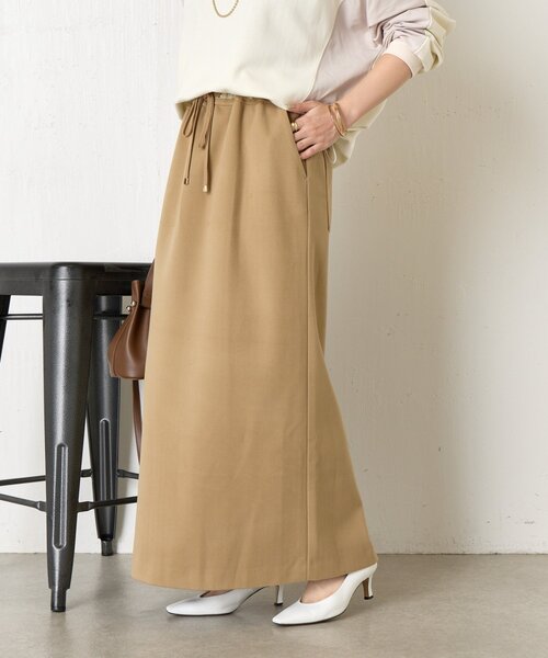 Jena espace merveilleux(ジェナ エスパスメルヴェイユ)の「ウールライクイージースカート(スカート・レディース・チャコールグレー/アイボリー/カーキ・FREE)」の18枚目の写真