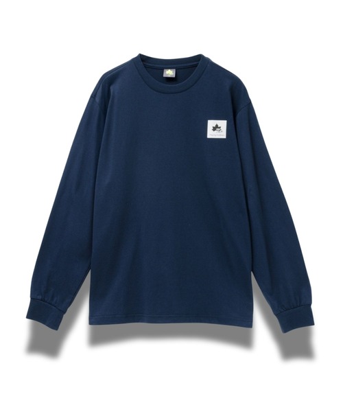 LOGOS(ロゴス)の「【LOGOS/ロゴス】 ユニセックス ワンポイントロゴ ロングスリーブTシャツ(Tシャツ/カットソー・メンズ・ベージュ/ネイビー/オフホワイト/ブラック/グリーン/レッド・M/XL/L)」の5枚目の写真