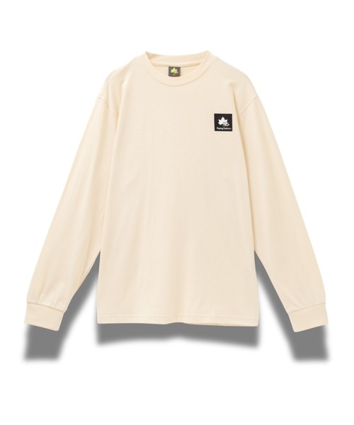 LOGOS(ロゴス)の「【LOGOS/ロゴス】 ユニセックス ワンポイントロゴ ロングスリーブTシャツ(Tシャツ/カットソー・メンズ・ベージュ/ネイビー/オフホワイト/ブラック/グリーン/レッド・M/XL/L)」の1枚目の写真