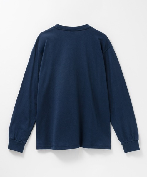 LOGOS(ロゴス)の「【LOGOS/ロゴス】 ユニセックス ワンポイントロゴ ロングスリーブTシャツ(Tシャツ/カットソー・メンズ・ベージュ/ネイビー/オフホワイト/ブラック/グリーン/レッド・M/XL/L)」の16枚目の写真